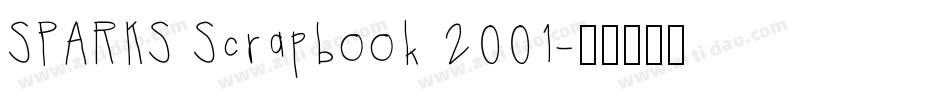 SPARKS Scrapbook 2001字体转换